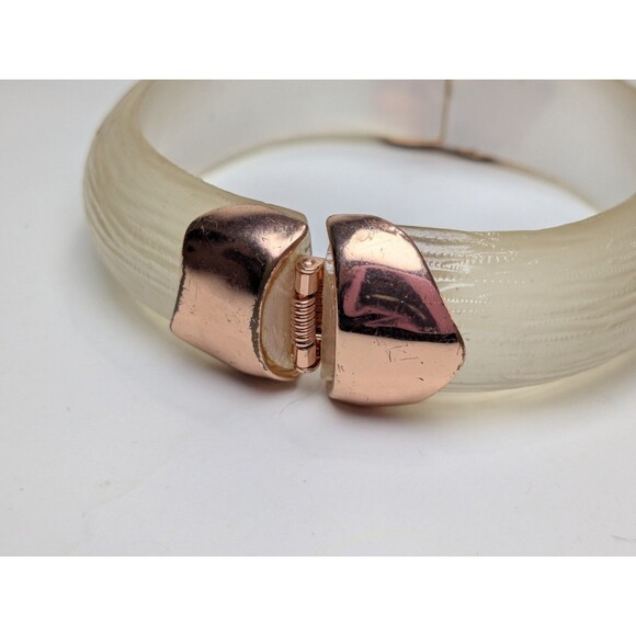 Unsigned Alexis Bittar Hinged Bangle Bracelet - Picture 5 of 11